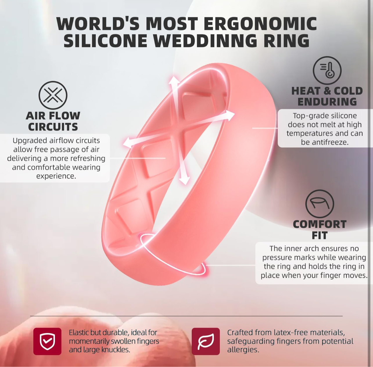 Customizable Women’s Silicone Ring